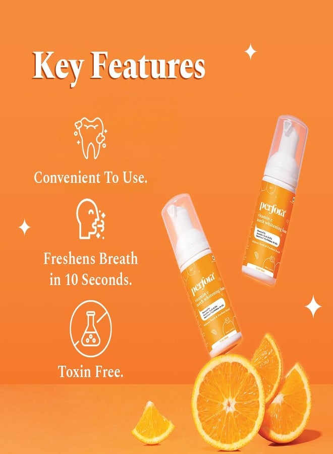 بيرفورا مجموعة بيرفورا لتبييض الأسنان | عبوة من فرشتي أسنان يدويتين ورغوة تبييض الأسنان | تركيبة آمنة على مينا الأسنان وخالية من الحساسية للعناية بالفم وإزالة بقع الأسنان - Image 4